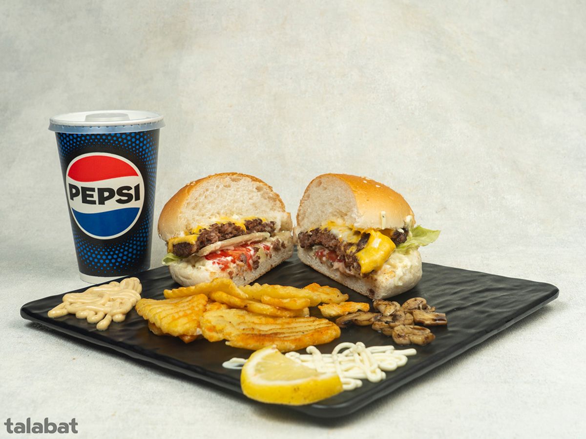 Mushroom Burger Meal
