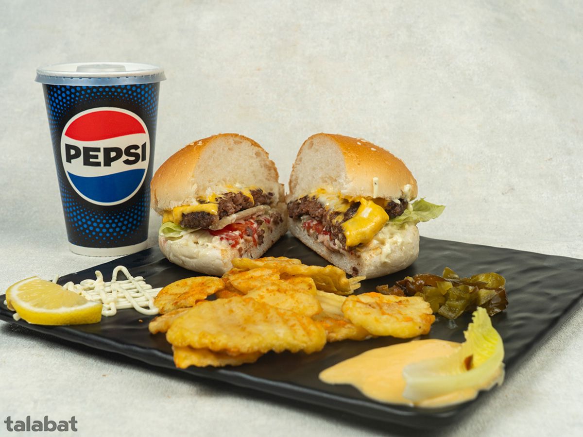 Barbecue Meat Burger Meal